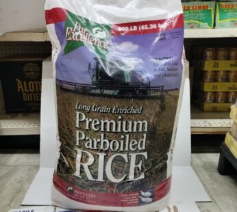 Par Excellence Long Grain Enriched Premium Parboiled Rice 100lbs/45.36kg