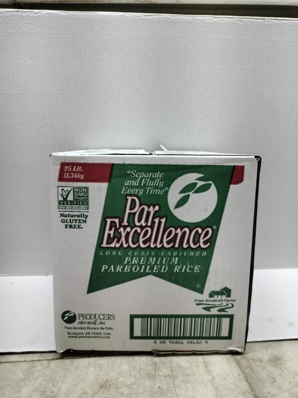 Par Excellence Long Grain Enriched Premium Parboiled Rice 25lbs