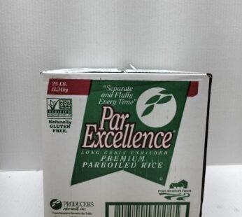 Par Excellence Long Grain Enriched Premium Parboiled Rice 25lbs